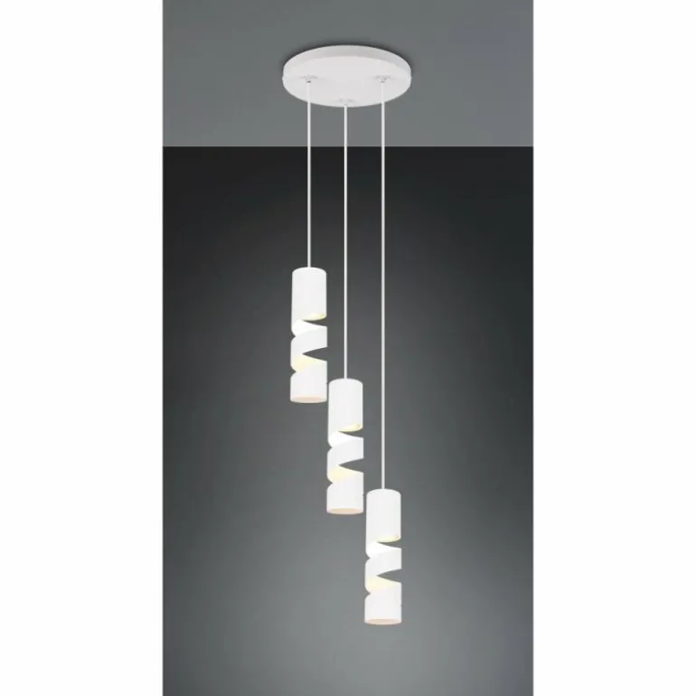 Stream Suspension Luminaires Trio Blanc, 3 lumières