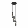Stream Suspension Luminaires Trio Noir, 3 lumières