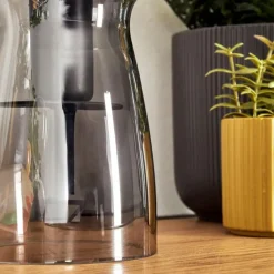 Style champignon Almagre Lampe à poser Noir, 1 lumière