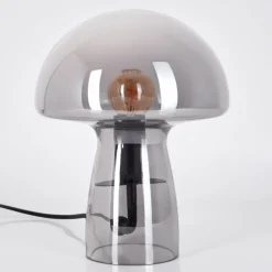 Style champignon Almagre Lampe à poser Noir, 1 lumière