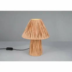Style champignon Anea Lampe à poser Luminaires Reality Bois clair, 2 lumières