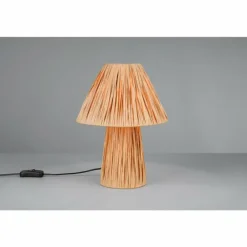 Style champignon Anea Lampe à poser Luminaires Reality Bois clair, 2 lumières