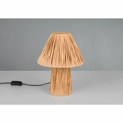 Style champignon Anea Lampe à poser Luminaires Reality Bois clair, 2 lumières