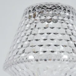Style champignon Balsa Lampe à poser, Liseuse LED Transparent, 1 lumière