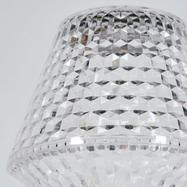 Style champignon Balsa Lampe à poser, Liseuse LED Transparent, 1 lumière
