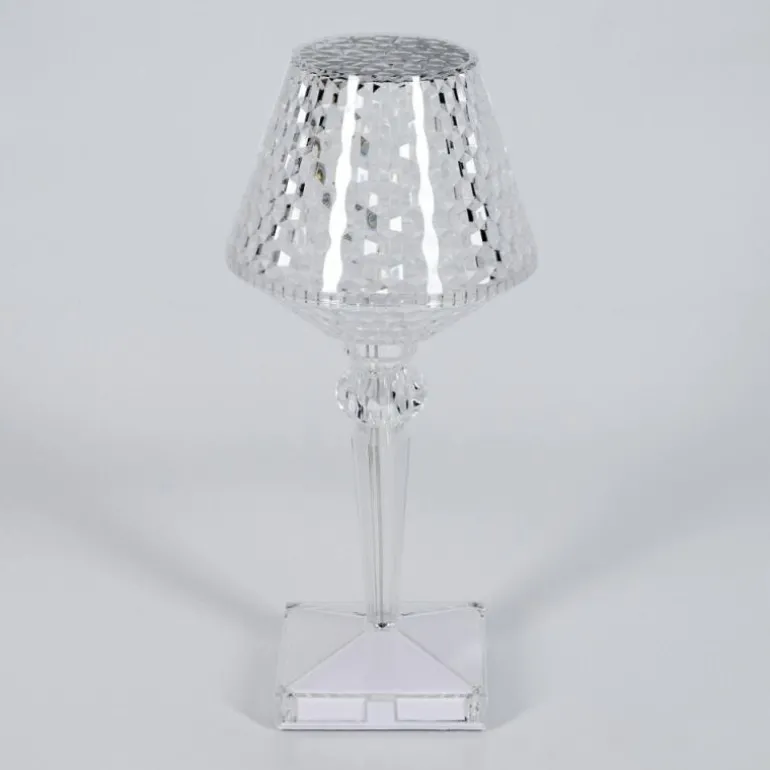 Style champignon Balsa Lampe à poser, Liseuse LED Transparent, 1 lumière