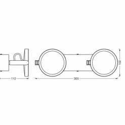 SUNATHOME Applique murale Luminaires Ledvance LED Argenté, 1 lumière