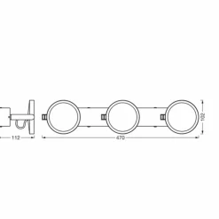SUNATHOME Applique murale Luminaires Ledvance LED Argenté, 1 lumière