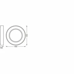 SUNATHOME Applique murale / Plafonnier Luminaires Ledvance LED Blanc, 1 lumière