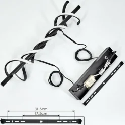 Suspension Alvarim LED Noir, 1 lumière