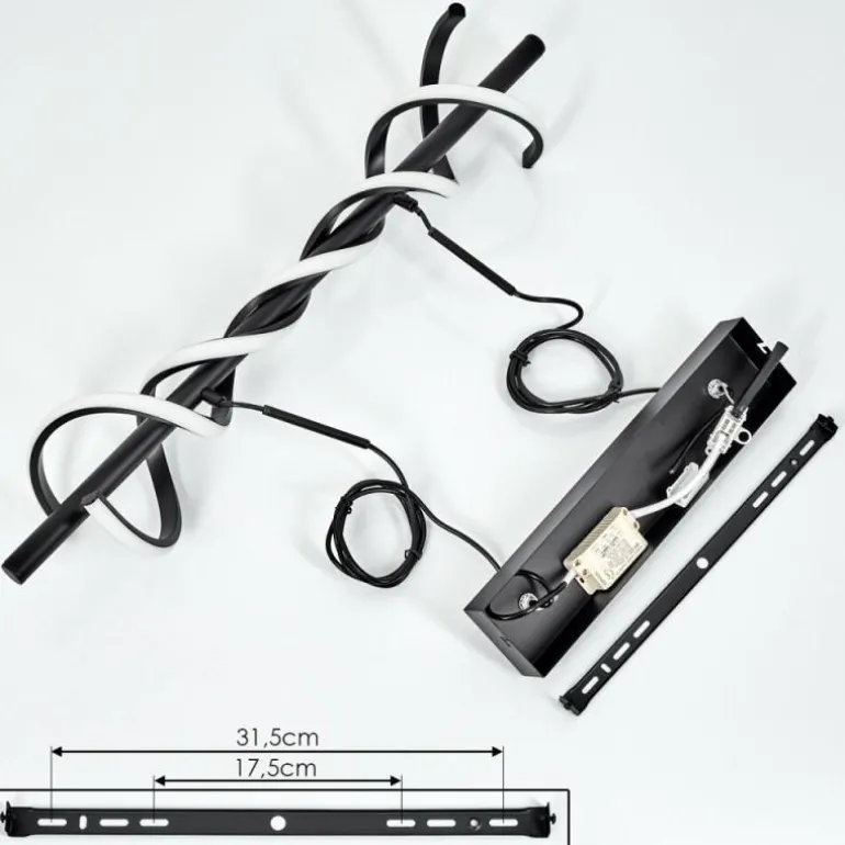 Suspension Alvarim LED Noir, 1 lumière