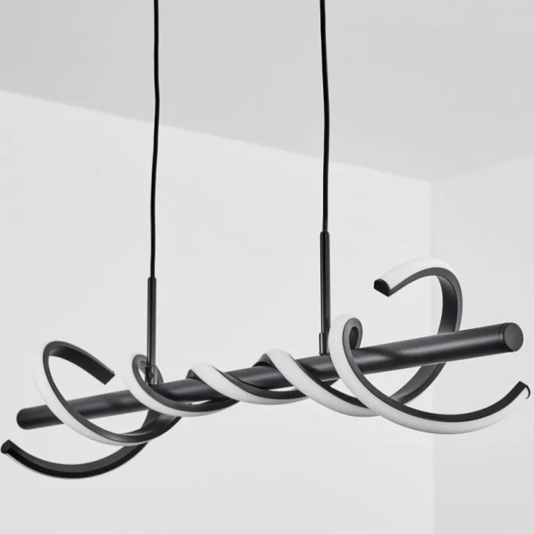 Suspension Alvarim LED Noir, 1 lumière