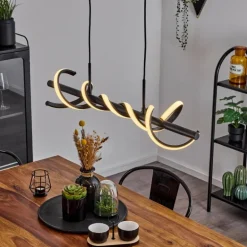 Suspension Alvarim LED Noir, 1 lumière