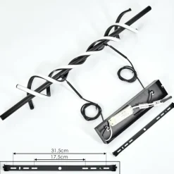 Suspension Alvarim LED Noir, 1 lumière