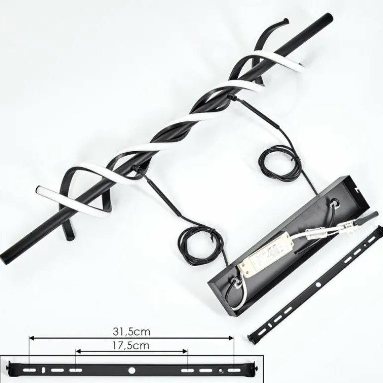 Suspension Alvarim LED Noir, 1 lumière