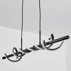 Suspension Alvarim LED Noir, 1 lumière