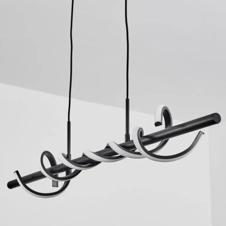 Suspension Alvarim LED Noir, 1 lumière