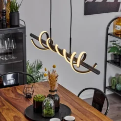 Suspension Alvarim LED Noir, 1 lumière