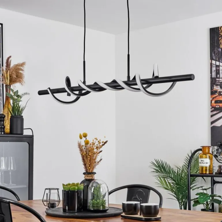 Suspension Alvarim LED Noir, 1 lumière