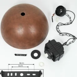 Suspension Amorots Noir, 1 lumière