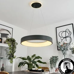 Suspension Areja LED Anthracite, Blanc, 1 lumière