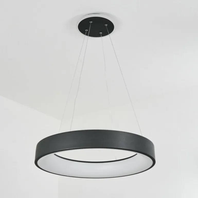 Suspension Areja LED Anthracite, Blanc, 1 lumière
