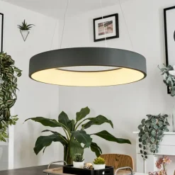 Suspension Areja LED Anthracite, Blanc, 1 lumière