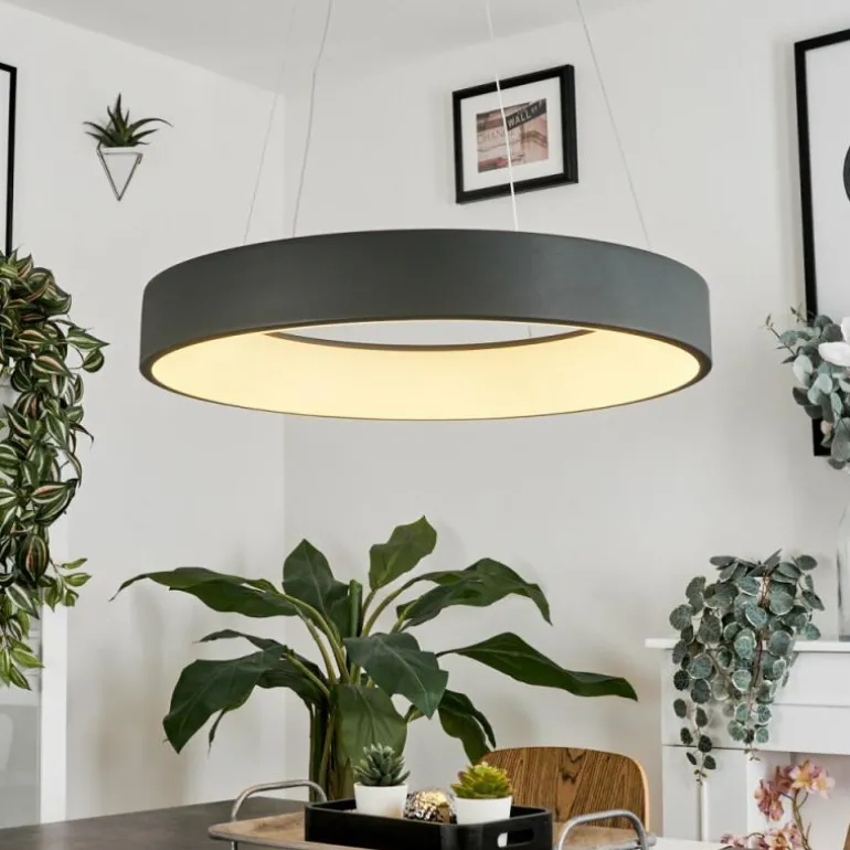Suspension Areja LED Anthracite, Blanc, 1 lumière