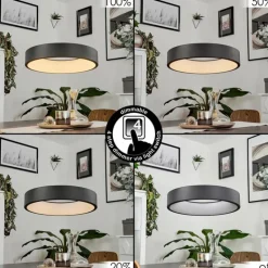 Suspension Areja LED Noir, Blanc, 1 lumière