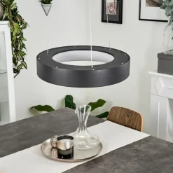 Suspension Areja LED Noir, Blanc, 1 lumière