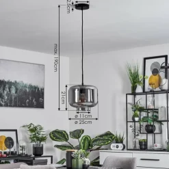 Suspension Banhos Noir, 1 lumière