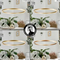 Suspension Barril LED Laiton, 1 lumière