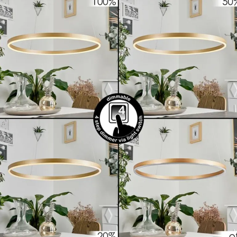 Suspension Barril LED Laiton, 1 lumière