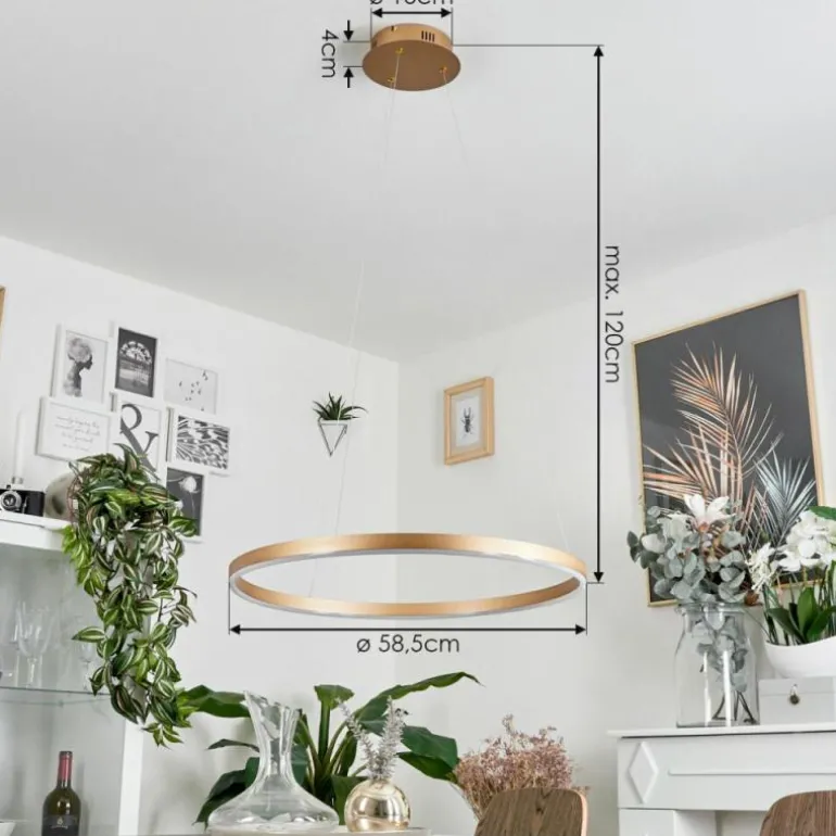 Suspension Barril LED Laiton, 1 lumière