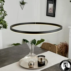 Suspension Barril LED Noir, 1 lumière