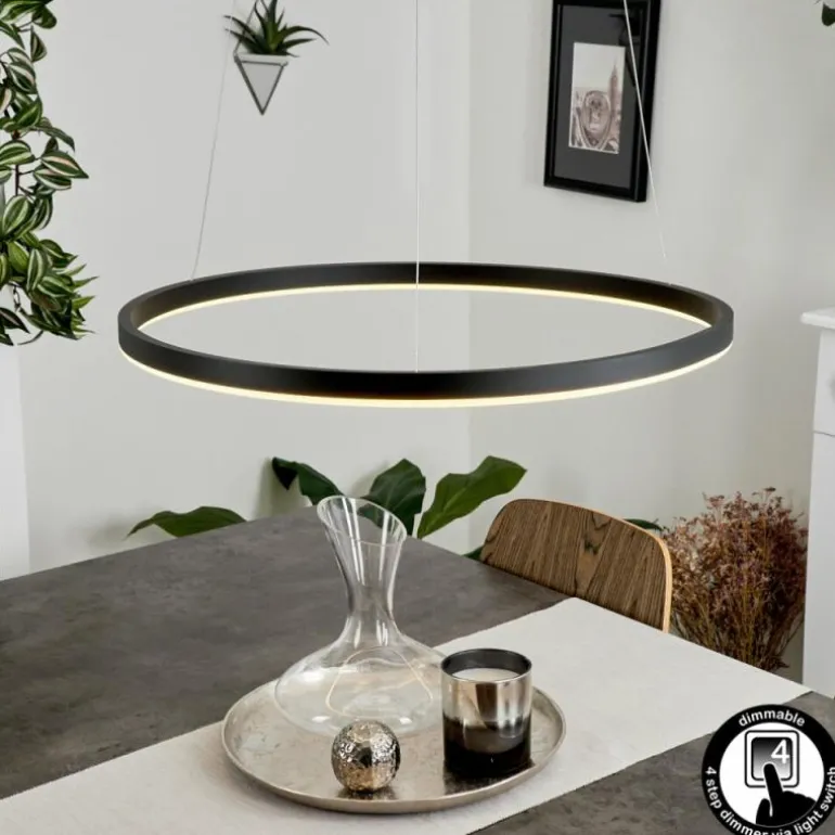 Suspension Barril LED Noir, 1 lumière