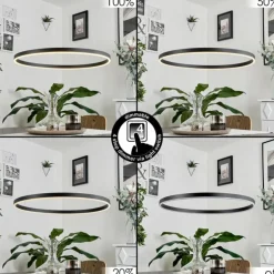 Suspension Barril LED Noir, 1 lumière