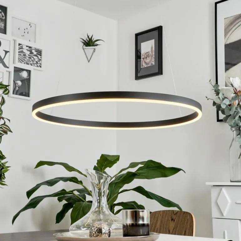Suspension Barril LED Noir, 1 lumière