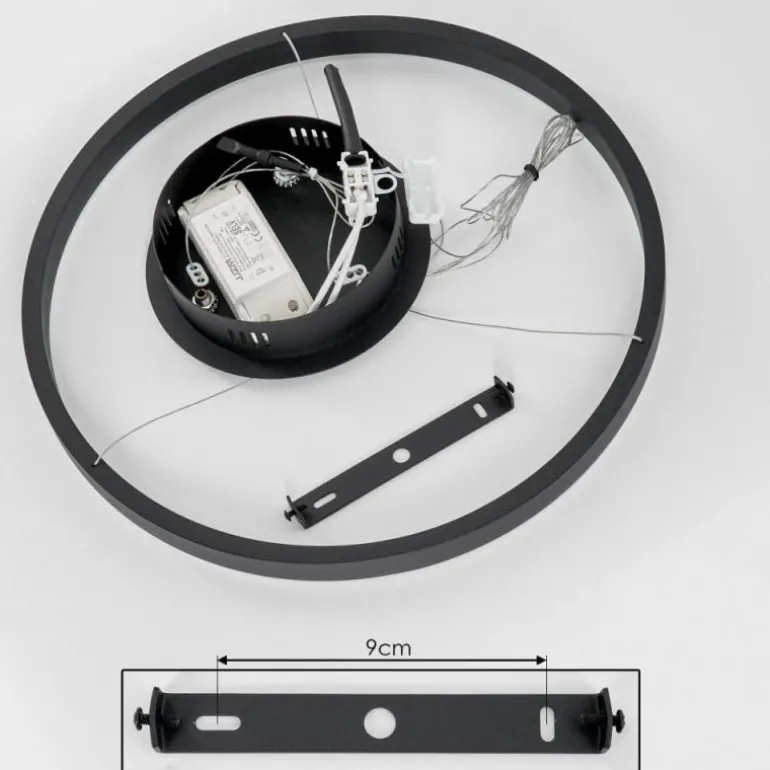 Suspension Barril LED Noir, 1 lumière