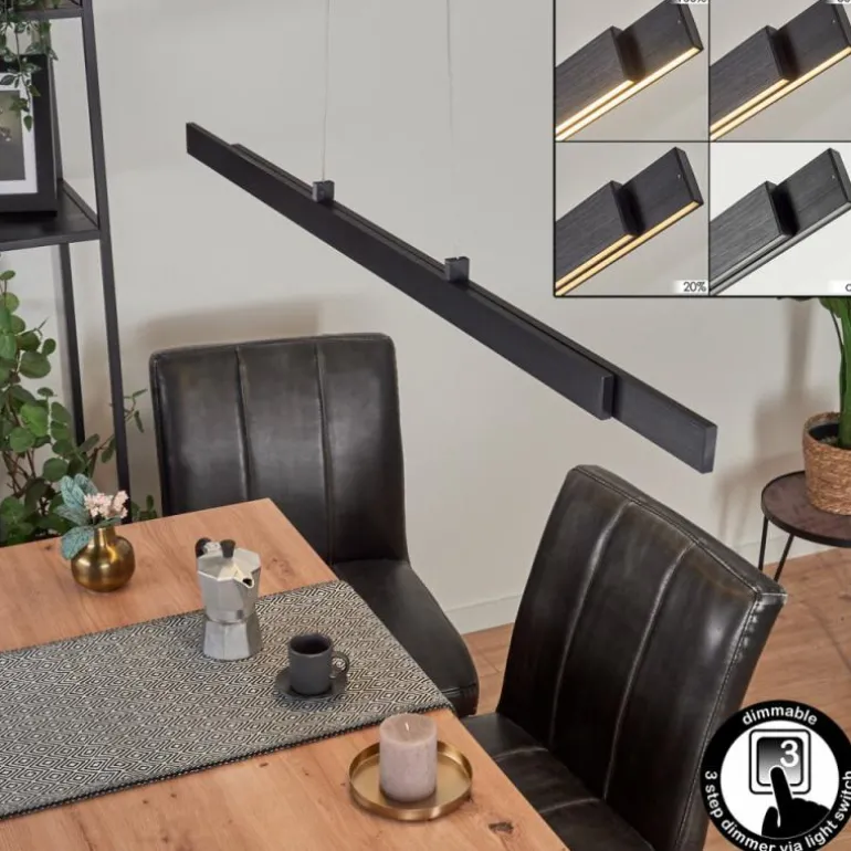 Suspension Battenheim LED Anthracite, 1 lumière