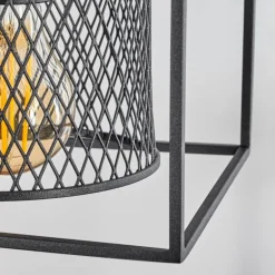 Suspension Bettaix Noir, 4 lumières