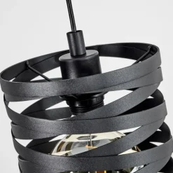 Suspension Bust Noir, 3 lumières