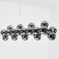 Suspension Cerrillos Chrome, 25 lumières