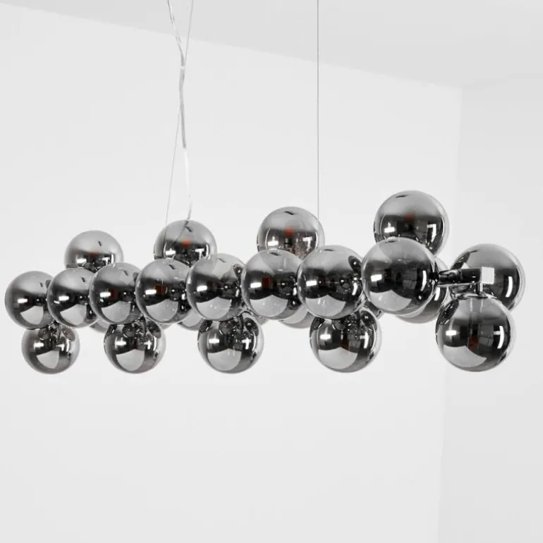 Suspension Cerrillos Chrome, 25 lumières
