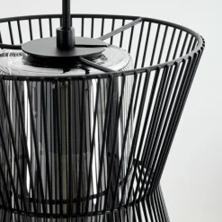 Suspension Chaca Noir, 3 lumières