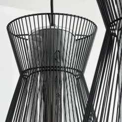 Suspension Chaca Noir, 3 lumières