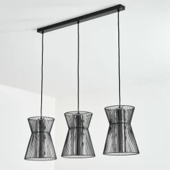 Suspension Chaca Noir, 3 lumières