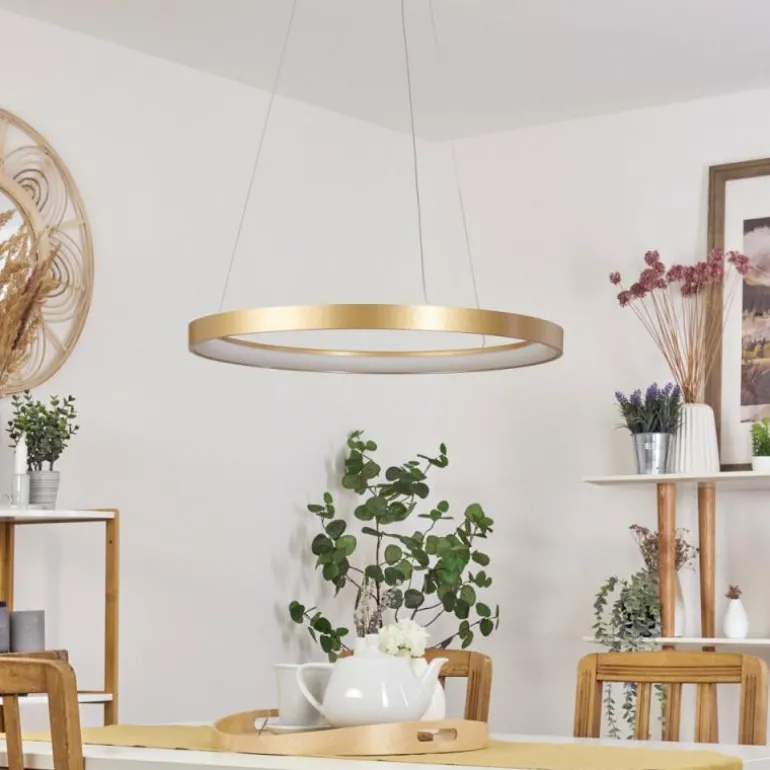 Suspension Charata LED Laiton, 1 lumière