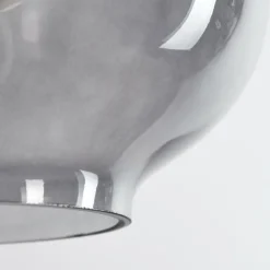 Suspension Curveira Bronze, Noir, 1 lumière