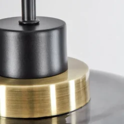 Suspension Curveira Bronze, Noir, 3 lumières